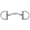 3 3/8" Medium English Dee without Hooks and Low Port Comfort Snaffle MB 04
