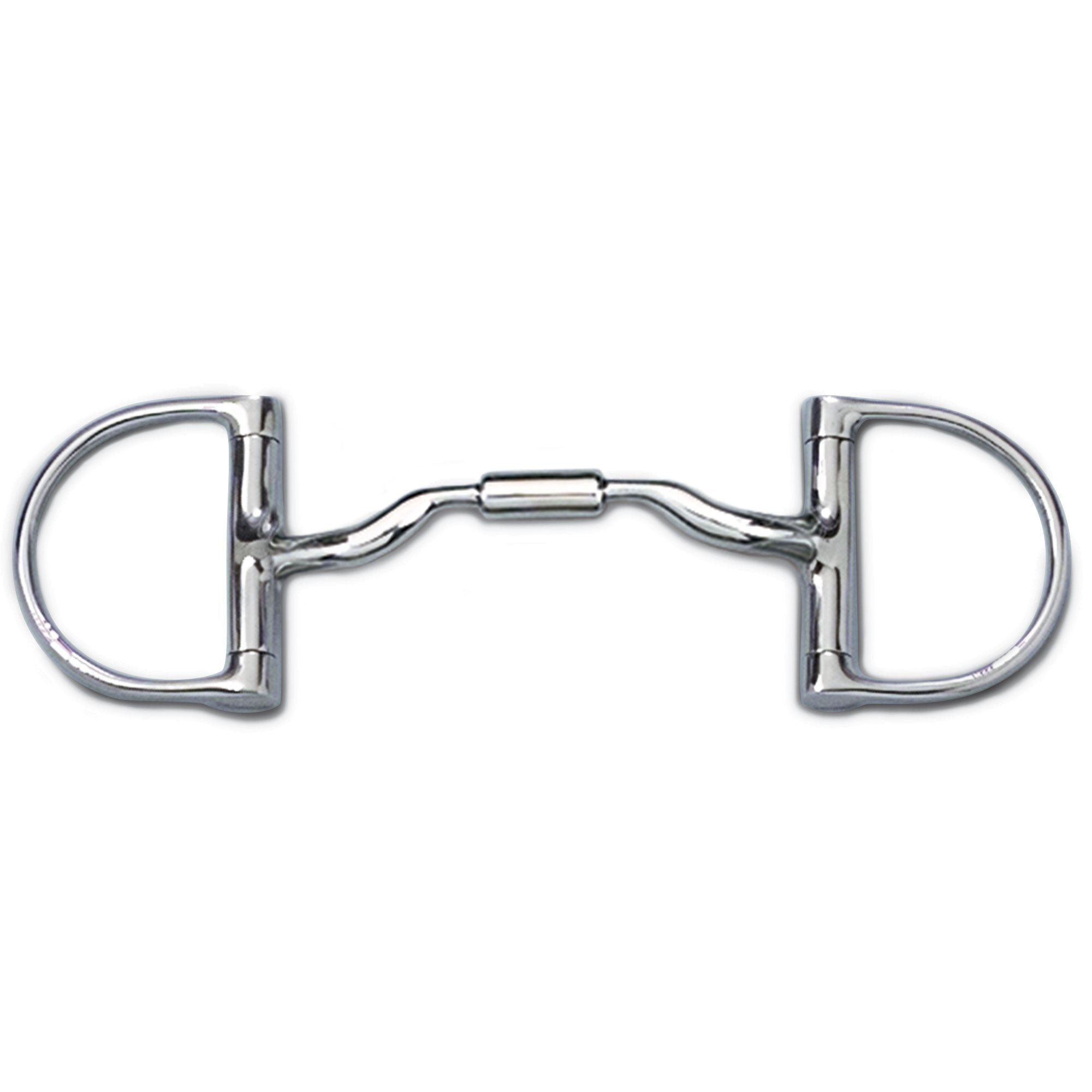 3 3/8" Medium English Dee without Hooks and Low Port Comfort Snaffle MB 04