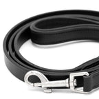 Jeffers Black Padded Leather Pet Leash